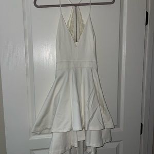 Women’s Windsor White Layered Razer Back Lace Dress